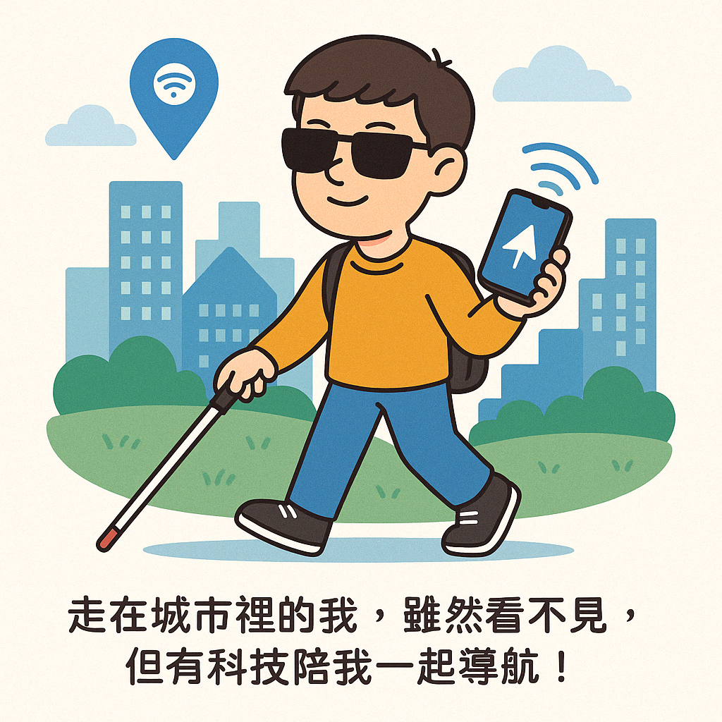 插圖：探索城市中的視聽障者
